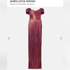 Maria Lucia Hohan Sharon off-shoulder silk gown